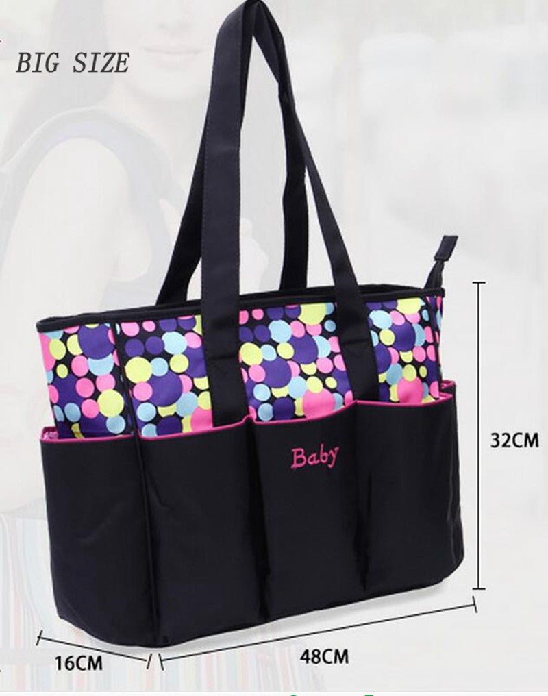 5-Piece Baby Diaper Bag Set for Clutter-Free Outings