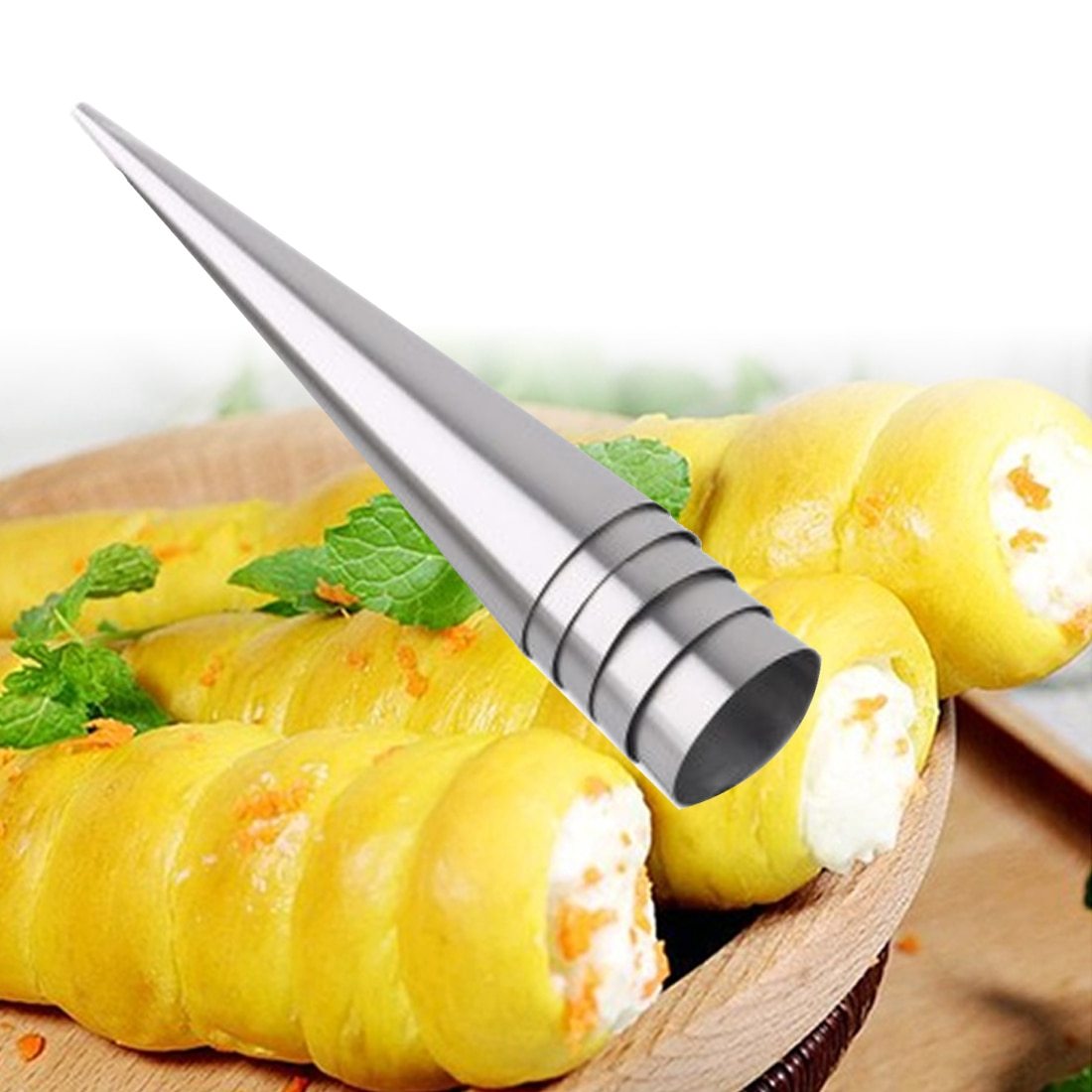 Stainless Steel Croissant Horn Molds for Home Baking