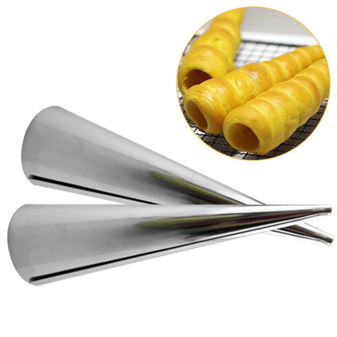 Stainless Steel Croissant Horn Molds for Home Baking