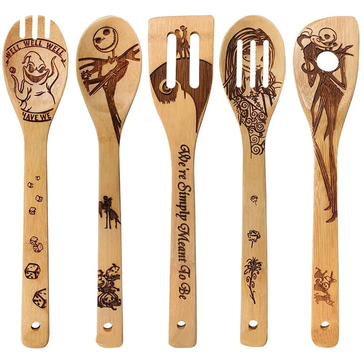 Nightmare Before Christmas Bamboo Cooking Utensil Set