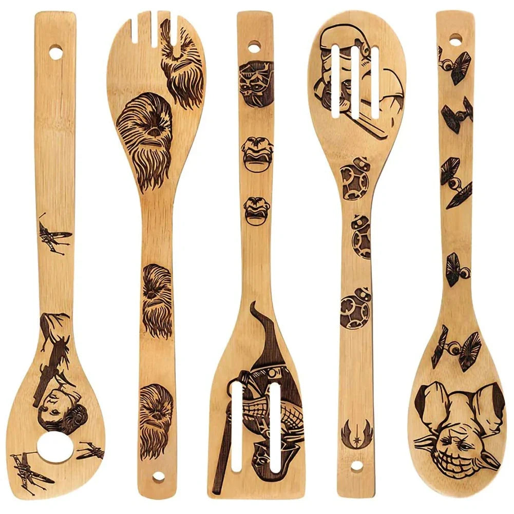 Nightmare Before Christmas Bamboo Cooking Utensil Set