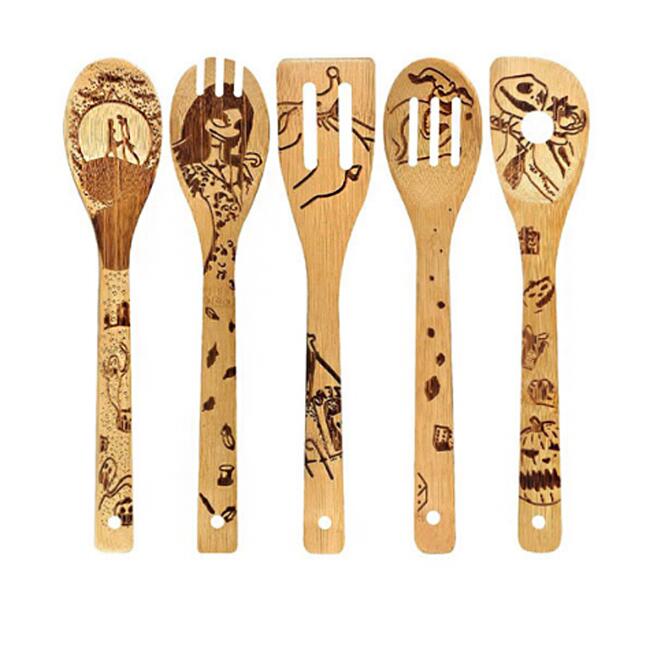 Nightmare Before Christmas Bamboo Cooking Utensil Set