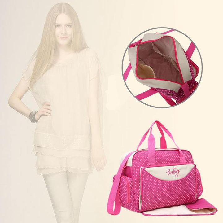 5-Piece Diaper Bag Set for Organized Baby Outings