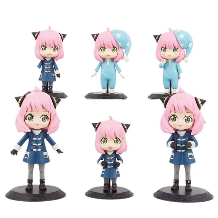 Ania Anime Character Figures Set for Shelf Display