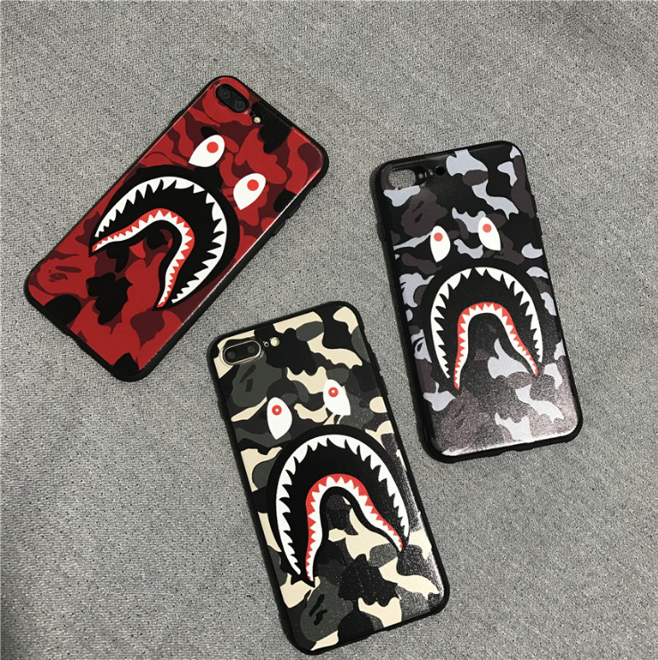 Shark Mouth Camo Phone Case for iPhone 6/7/8 Plus Bold