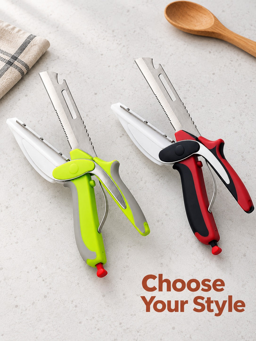6-in-1 Stainless Steel Kitchen Scissors for Fish and Meat