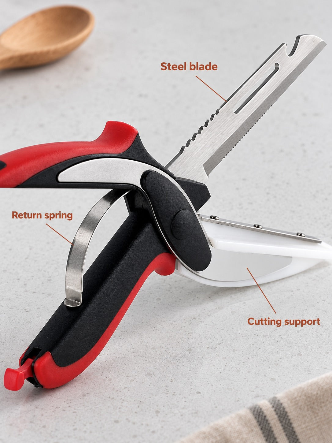 6-in-1 Stainless Steel Kitchen Scissors for Fish and Meat