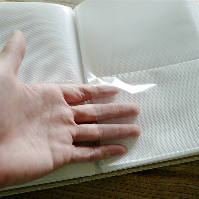 6 Inch Photo Album with 200 Pockets and Linen Cover