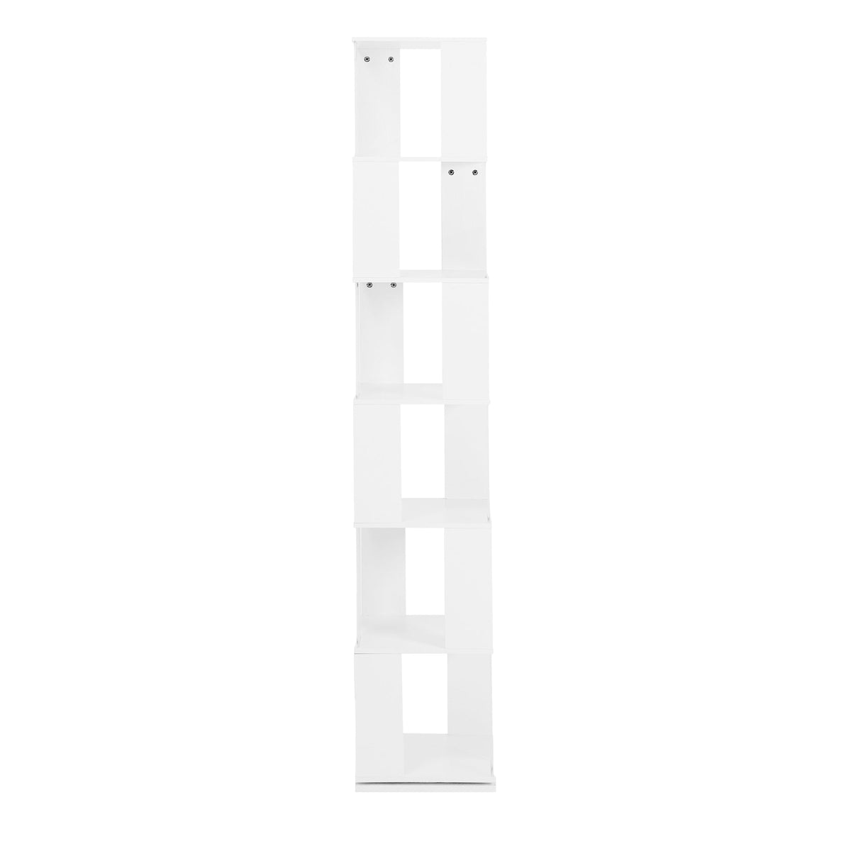 Rotating 6-Tier Bookshelf for Small Rooms and Study Desks