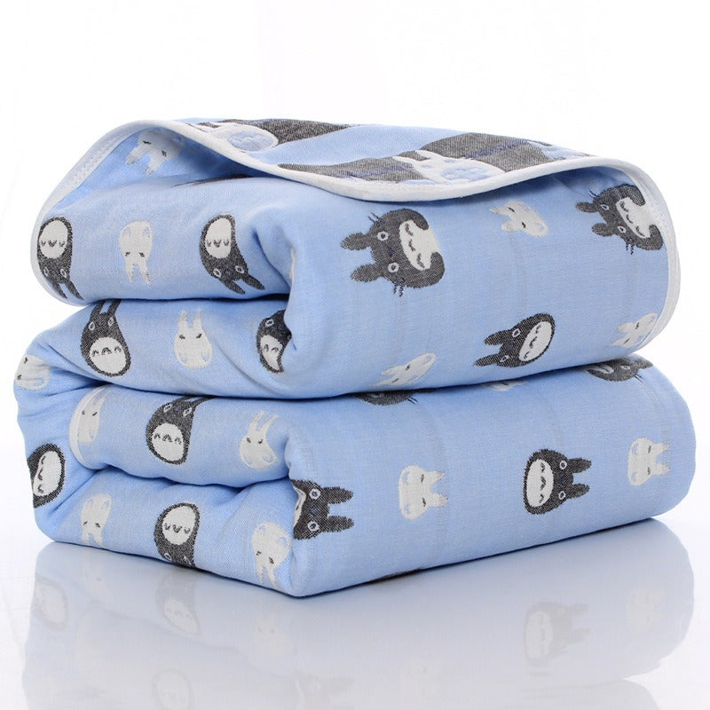 Six-Layer Gauze Baby Blanket & Towel Set for Bath