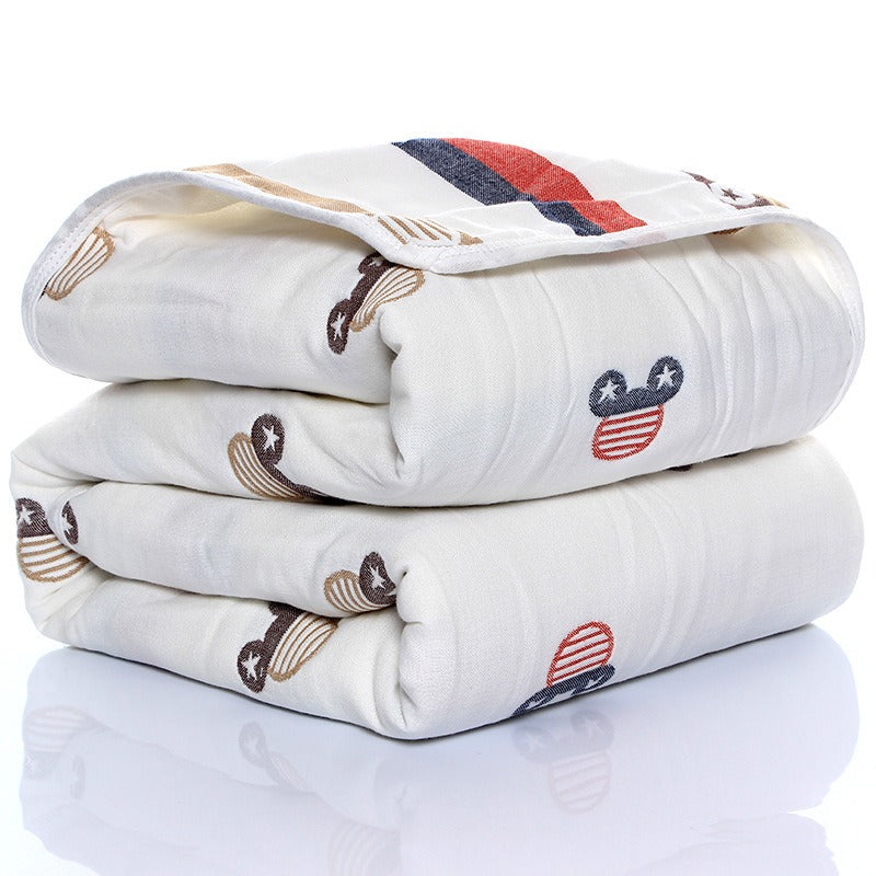 Six-Layer Gauze Baby Blanket & Towel Set for Bath