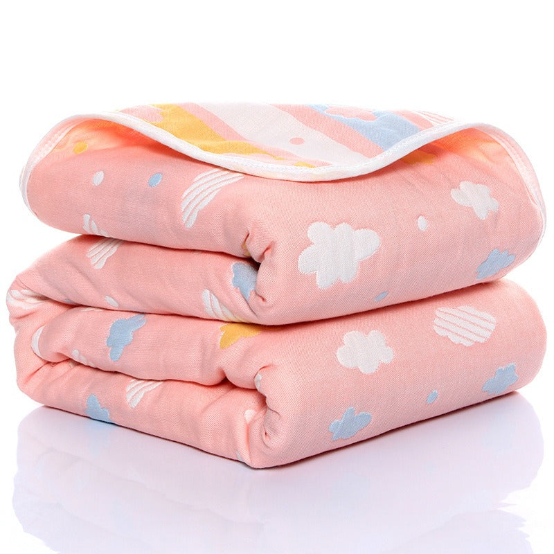 Six-Layer Gauze Baby Blanket & Towel Set for Bath