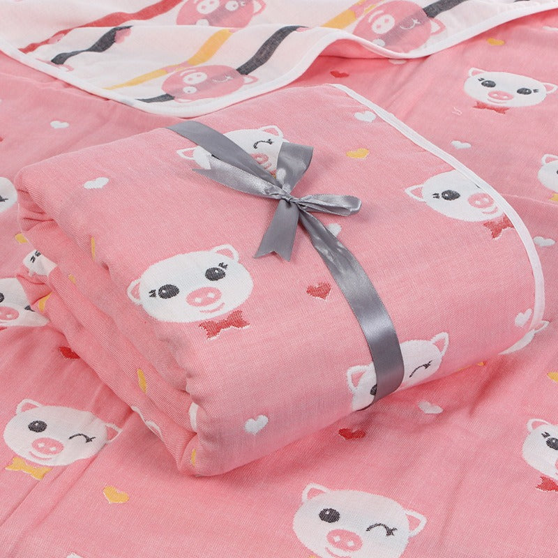 Six-Layer Gauze Baby Blanket & Towel Set for Bath