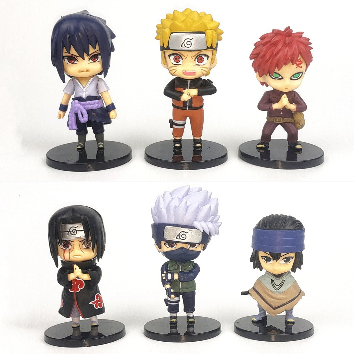 Naruto Chibi Figurines Set for Cake & Desk Display