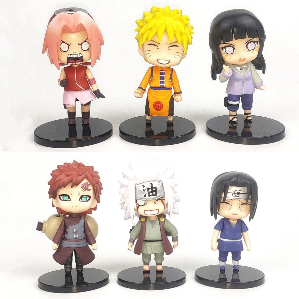 Naruto Chibi Figurines Set for Cake & Desk Display
