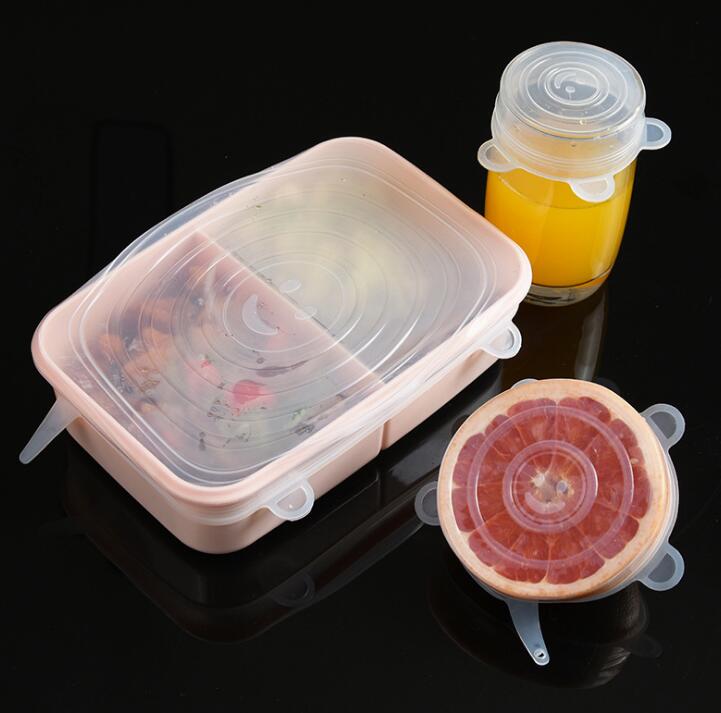 Reusable Silicone Food Stretch Lids for Bowls and Jars
