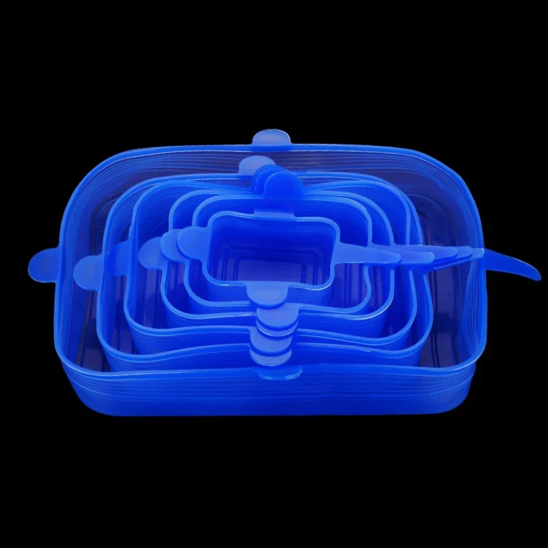 Reusable Silicone Food Stretch Lids for Bowls and Jars