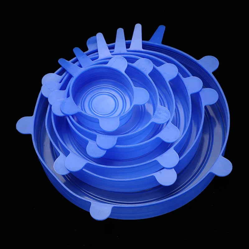 Reusable Silicone Food Stretch Lids for Bowls and Jars