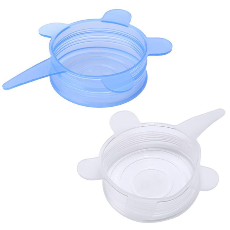 Reusable Silicone Stretch Lids Set, Replaces Plastic Wrap
