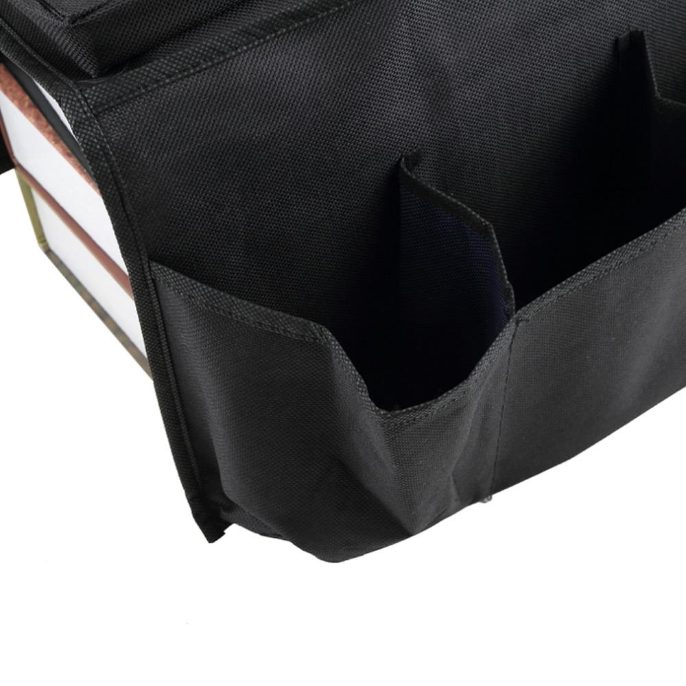 Sofa Armrest Organizer with Tray and Remote Pockets