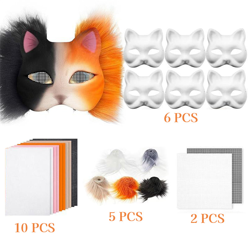 DIY Therian Cat Mask Kit for Creative Cosplay Projects