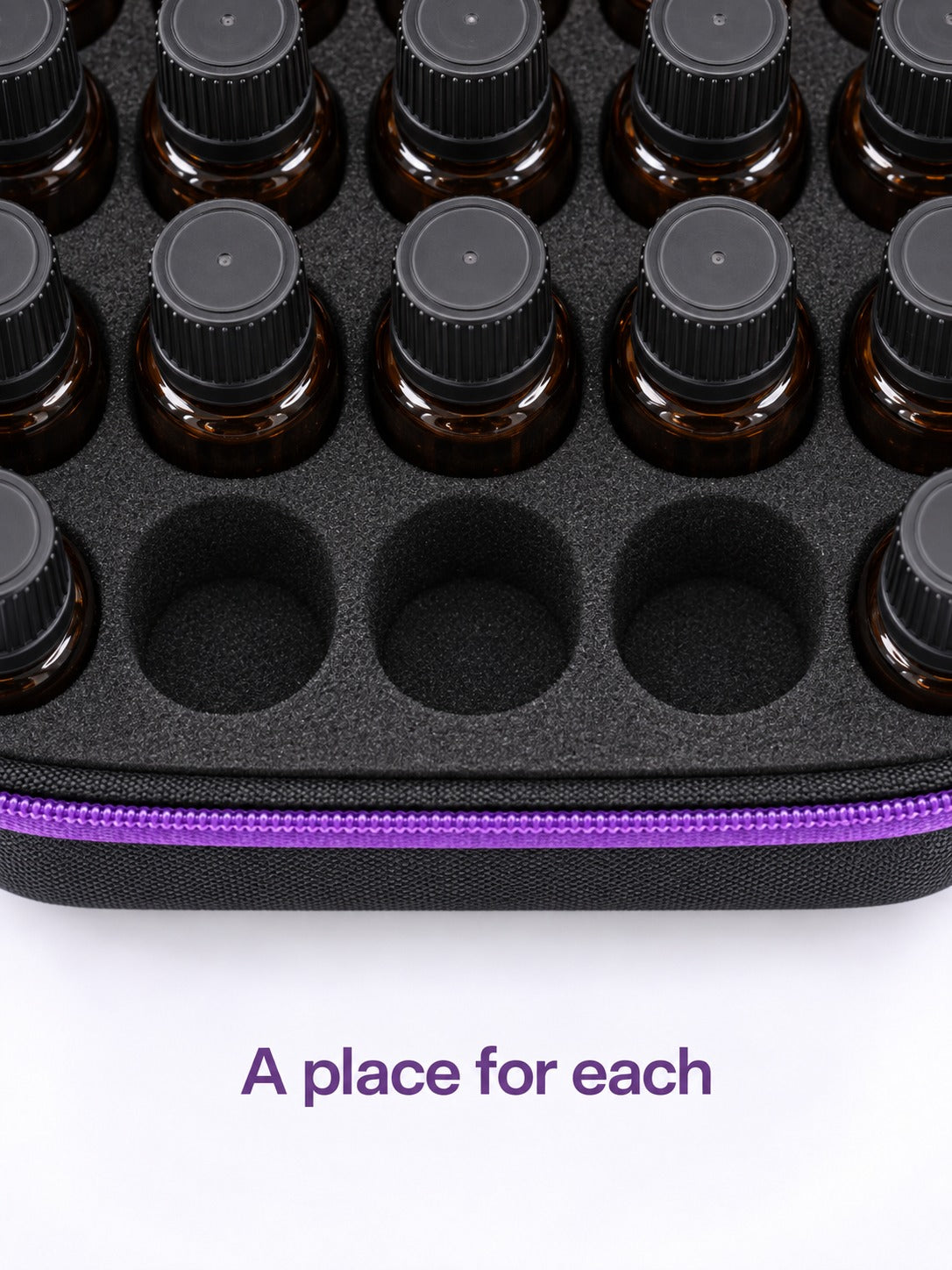 Hard-Shell Essential Oil Case for 60 Bottles, Travel-Ready