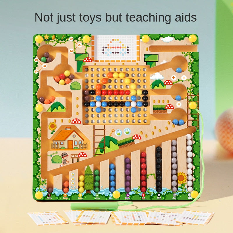 Wooden Counting Board for Screen-Free Learning Play