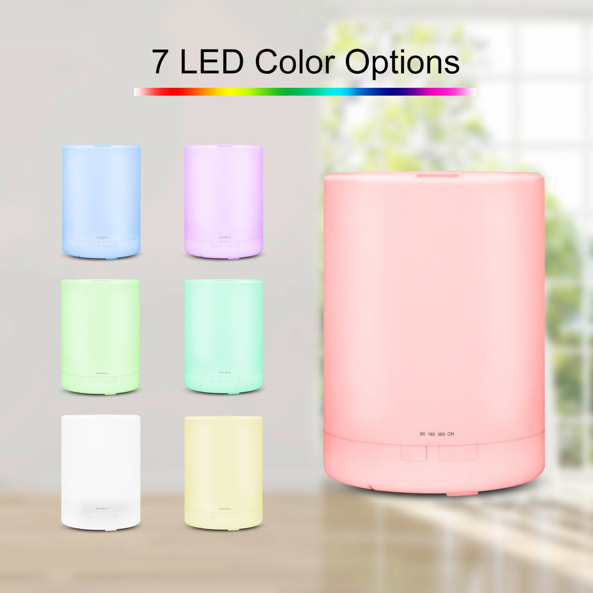 600ml Aromatherapy Humidifier with Colour Night Light