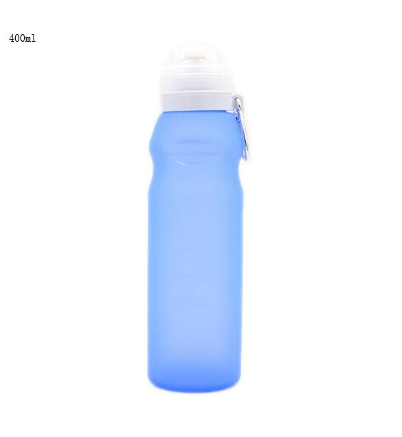 Collapsible Silicone Water Bottle 600ml for Hiking