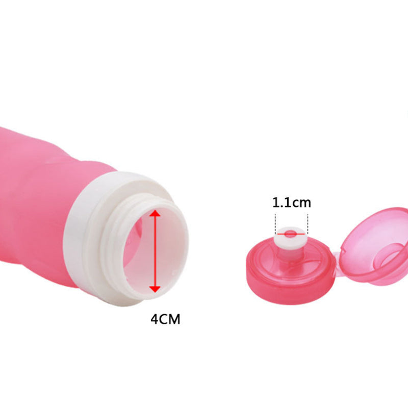 Collapsible Silicone Water Bottle 600ml for Hiking