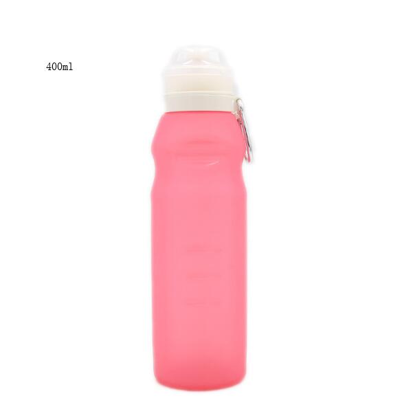 Collapsible Silicone Water Bottle 600ml for Hiking