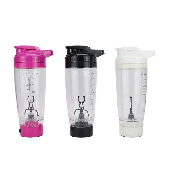 Electric Protein Shaker Bottle 600ml, Hands-Free Mixing