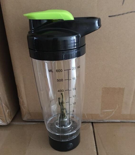 Electric Protein Shaker Bottle 600ml, Hands-Free Mixing