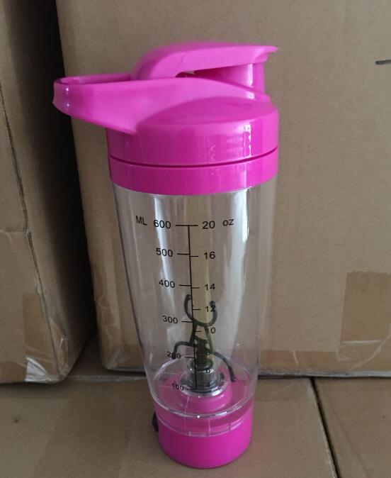 Electric Protein Shaker Bottle 600ml, Hands-Free Mixing