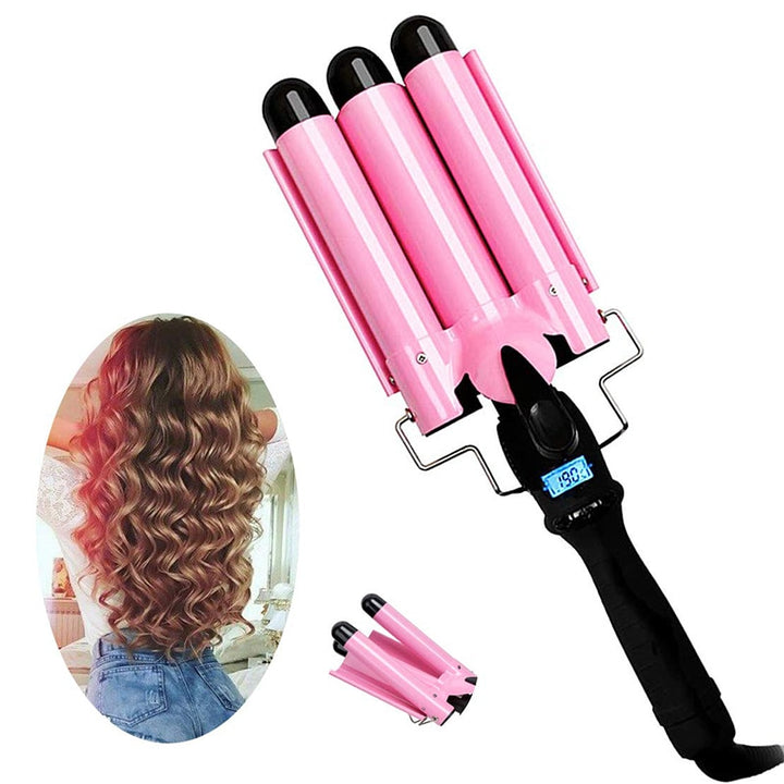 Triple Barrel Hair Waver for Glossy, Voluminous Waves