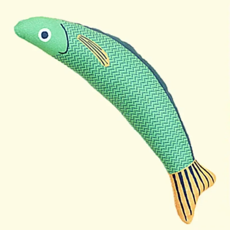Catnip Fish Toy for Active Kicking, Biting & Cuddling