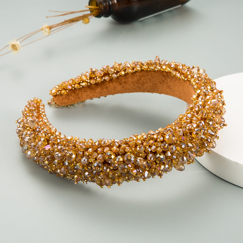 Crystal Beaded Headband for Glamorous Statement Style