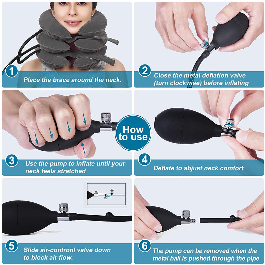 Cervical Traction Pillow — Neck Pain Relief & Decompression