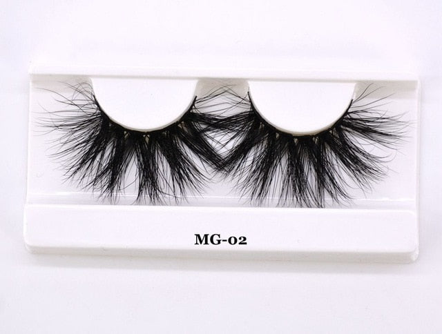 25mm 3D Mink False Eyelashes for Dramatic Volume