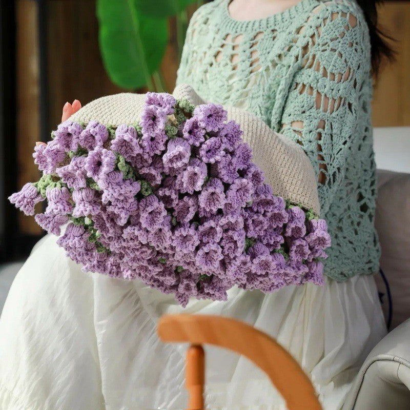 Crocheted Flower Bouquet Blanket for Romantic Gifting