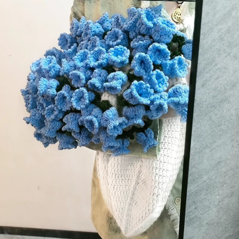 Crocheted Flower Bouquet Blanket for Romantic Gifting