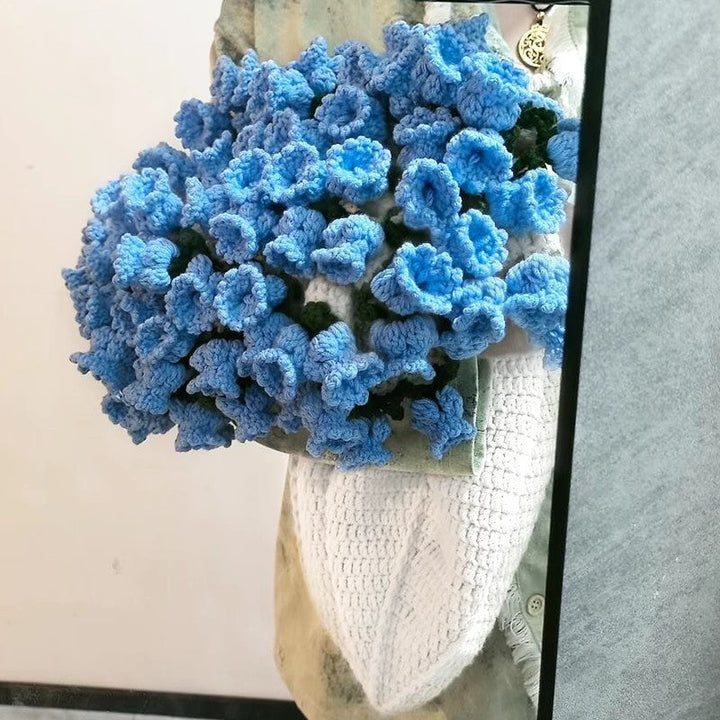 Crocheted Flower Bouquet Blanket for Romantic Gifting
