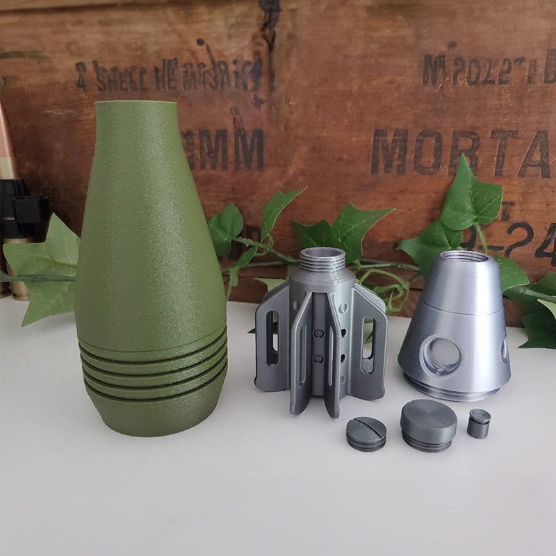 60mm Mortar Shell Pen Holder Desk Decor Replica Gift