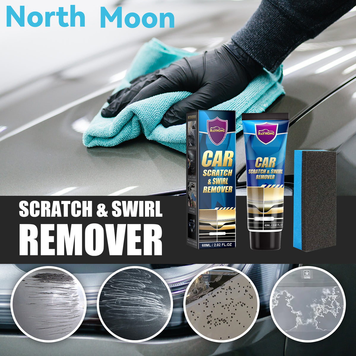 Car Scratch Repair Cream for Minor Paint Scratches