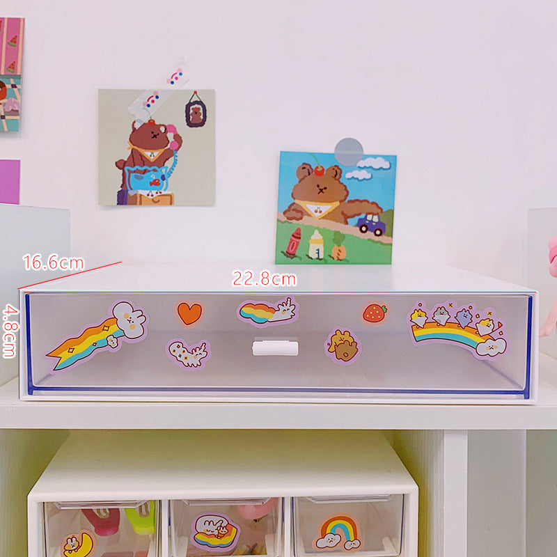 Desktop Drawer Organizer Box for Stickers and Tape
