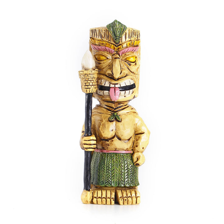 Outdoor Tiki Totem Garden Statue With Tropical Charm