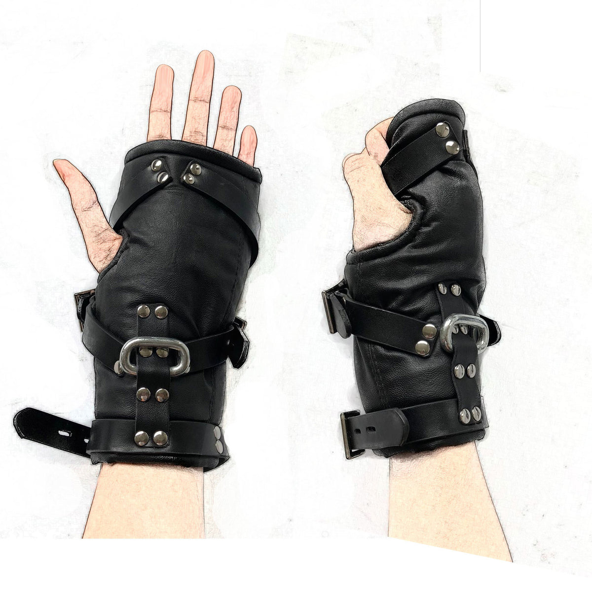 Black Suspension Restraints for Adjustable BDSM Play