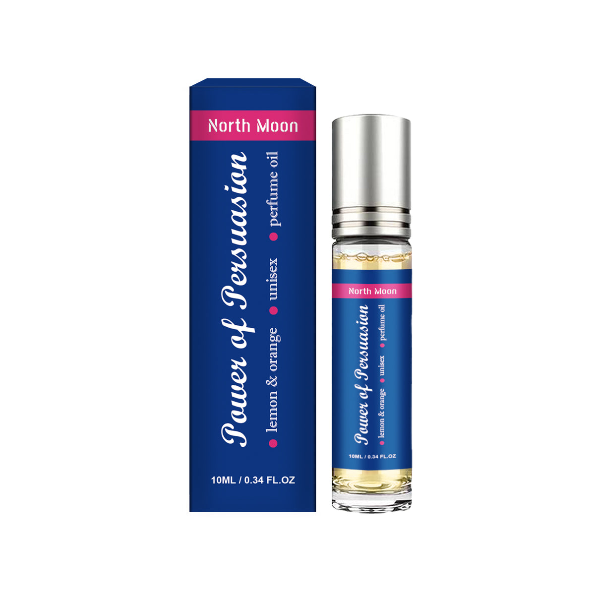 North Moon Charm Ball Perfume Oil, Fresh Citrus Duo Scent