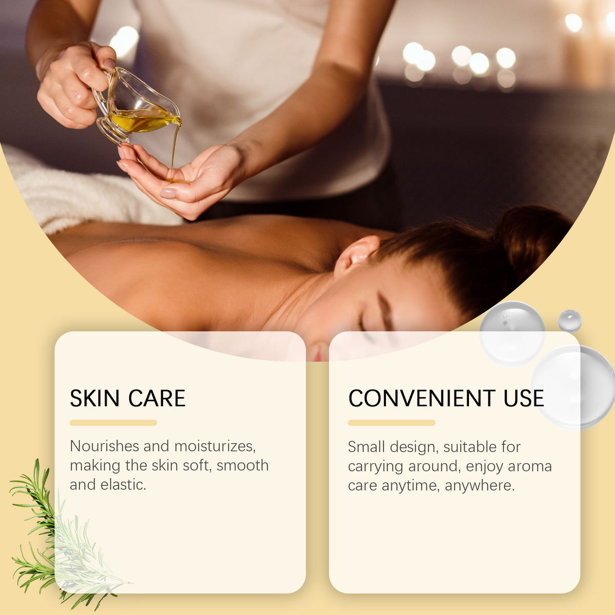 Cedarwood Essential Oil Massage Oil for Dry Skin