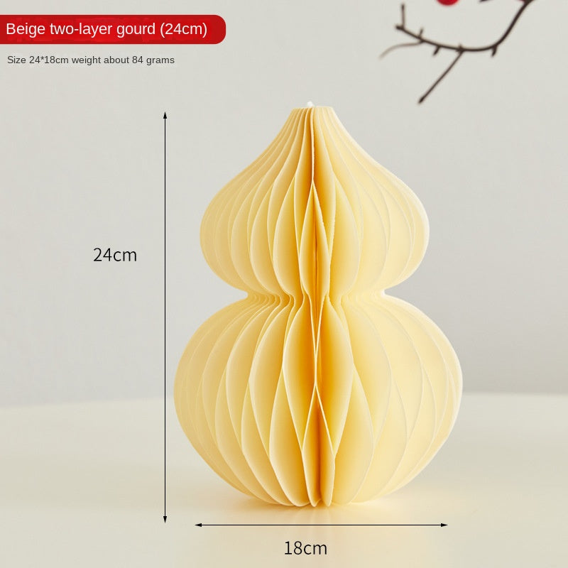 Paper Folding Gourd Ornament for Festive Home Decor